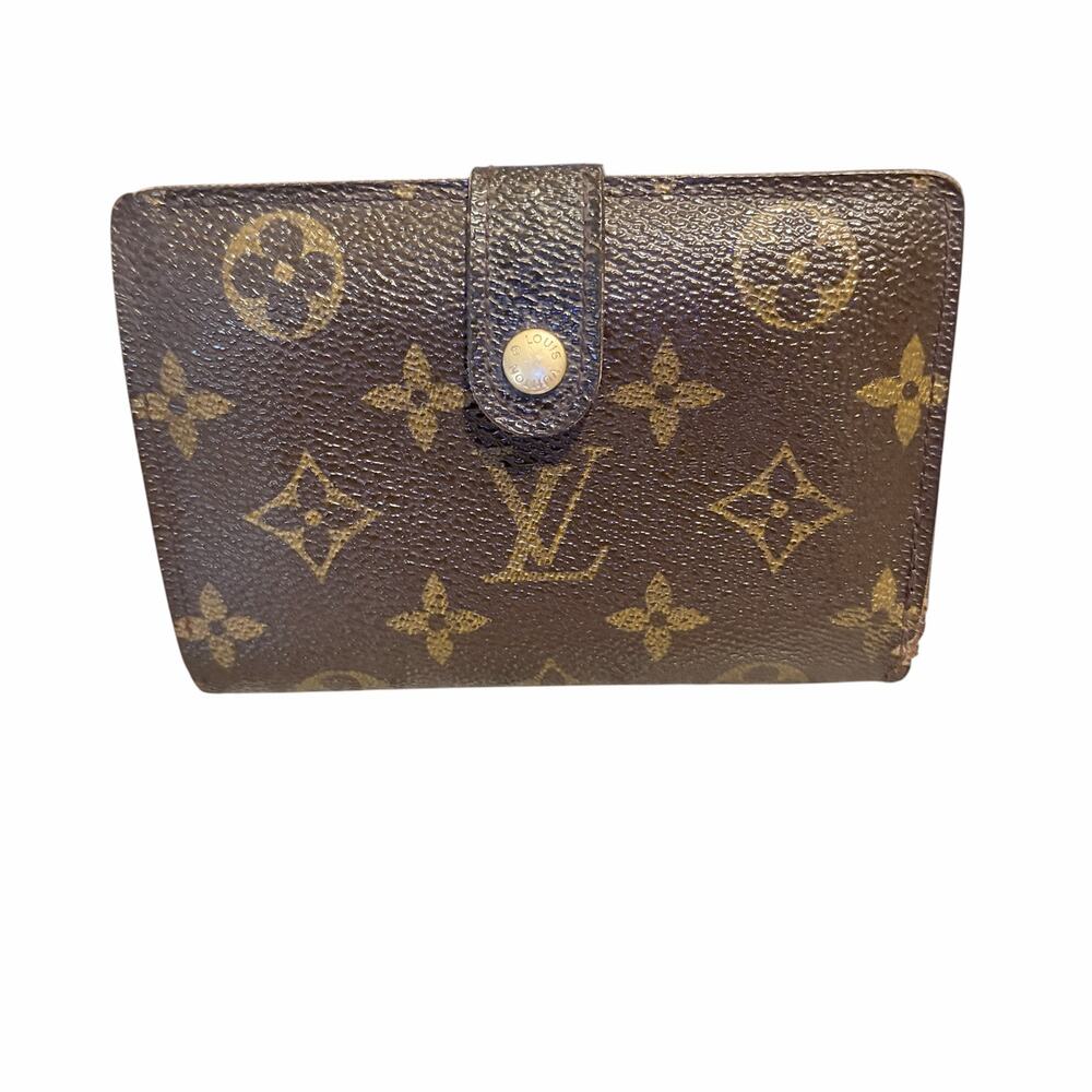 Louis Vuitton Monogram French Purse Wallet w/ Kisslock Coin Compartment - COA